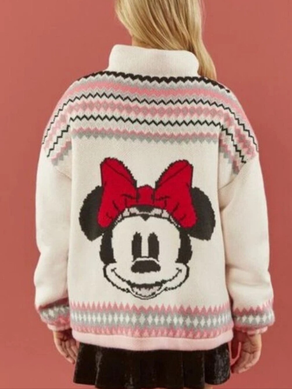 Forever 21 x Disney Minnie Mouse Zip-Up Sweater Jacket